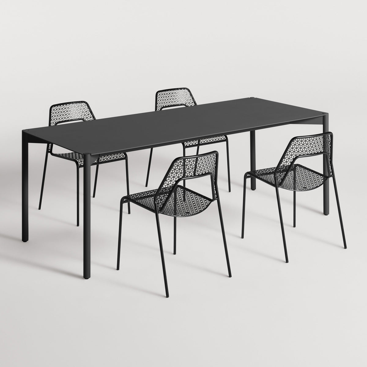 Comeuppance + Hot Mesh Large Dining Set