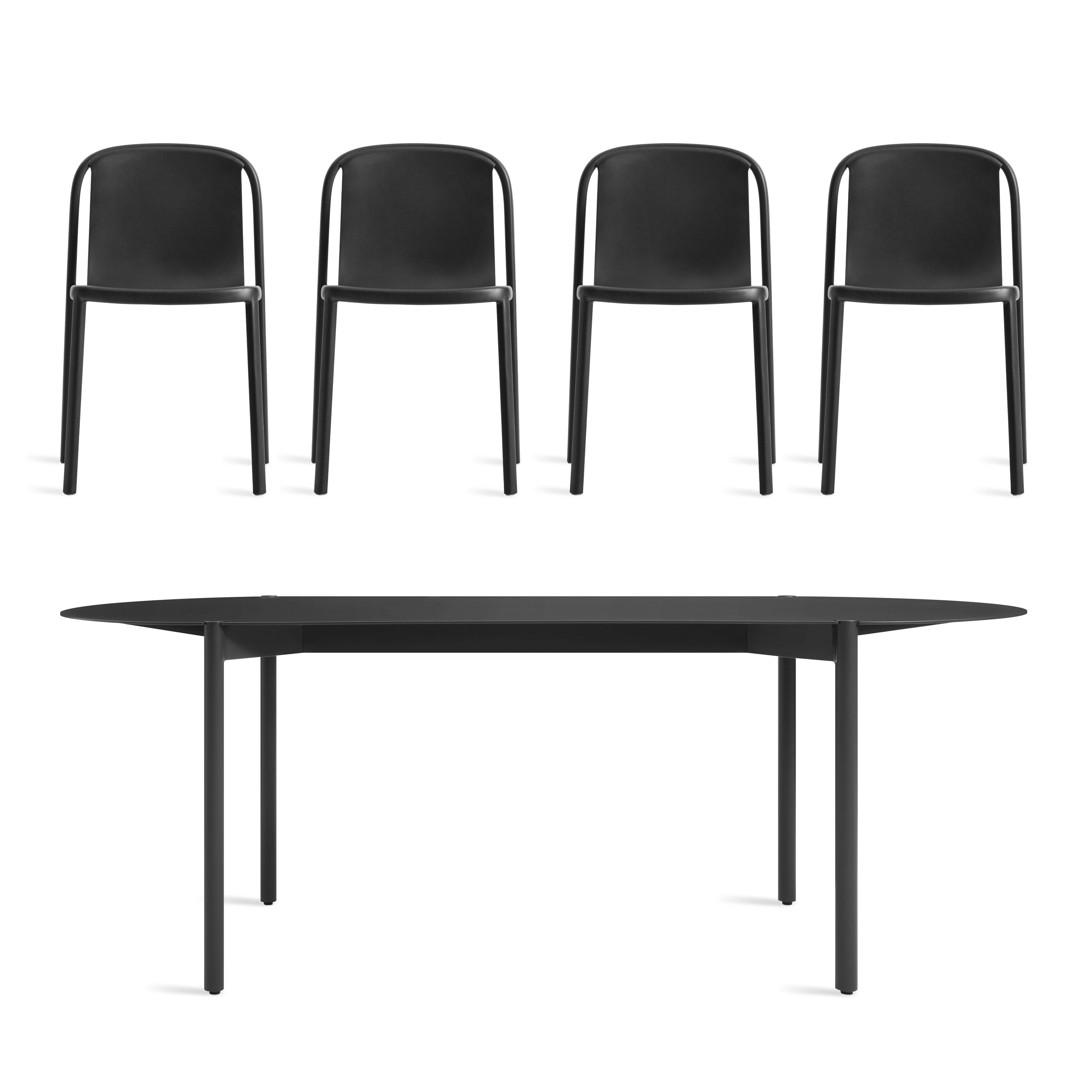 Comeuppance + Hot Mesh Large Dining Set