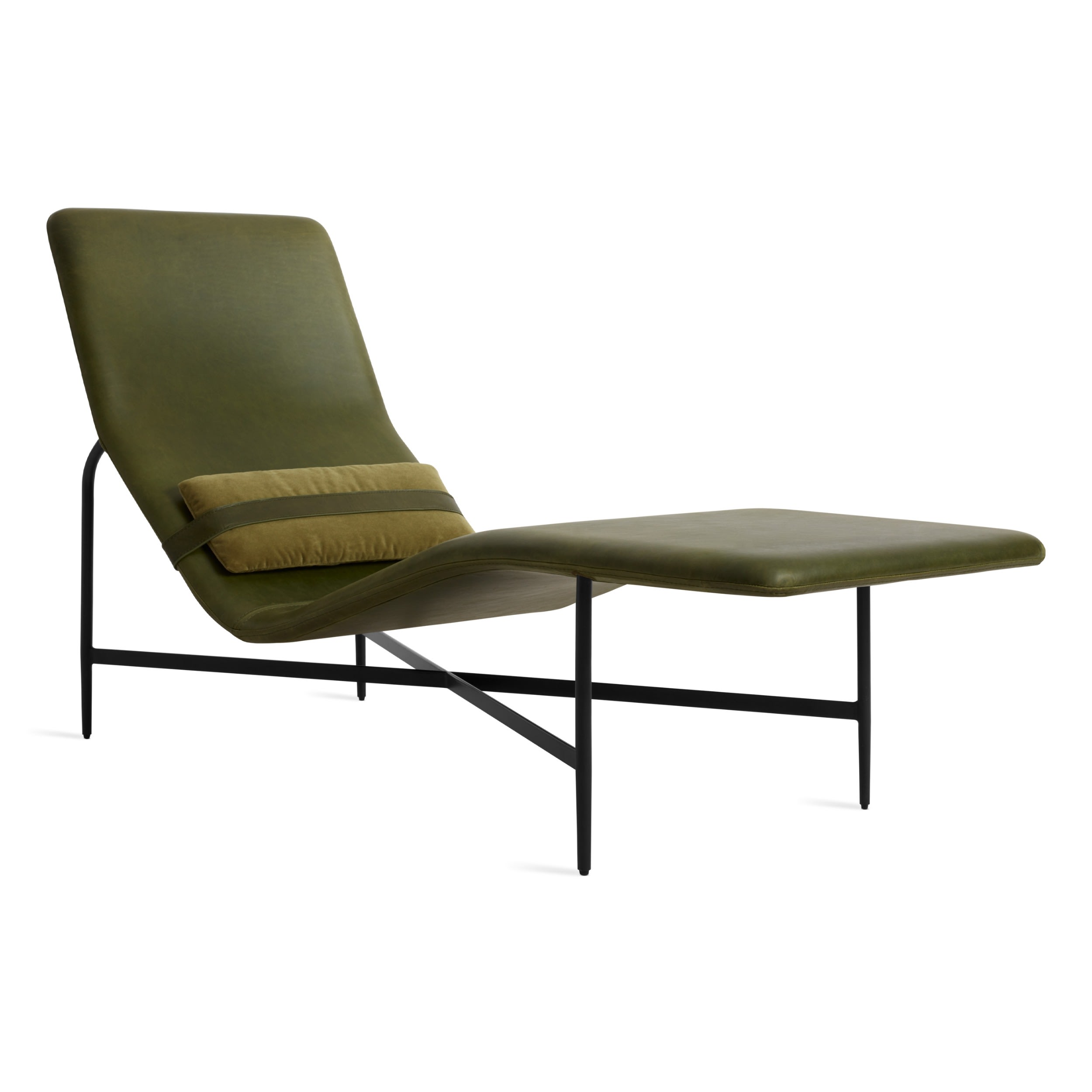 Deep Thoughts Leather Chaise